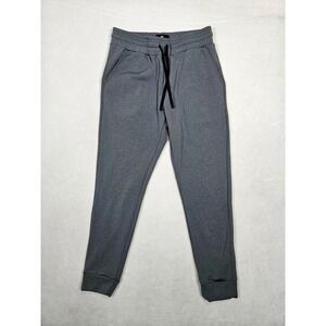 Under 5'10 Mens Performance Joggers Heather Gray Tapered Sweatpants 32 x 27